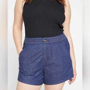 Universal Standard Indigo Denim shorts, size medium (true XXL) - New, w/tags